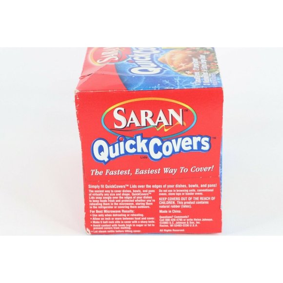 NOS Discontinued Saran Quick Covers Lids Variety Pack 10 Count Festive Prints - Picture 5 of 5